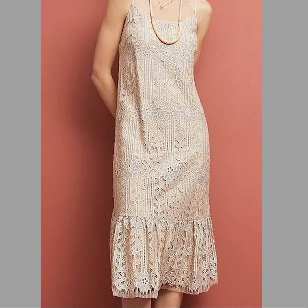 Anthropologie Lace Midi Twilight Dress NWT